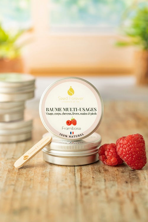 Baume Multi-Usages Framboise - Visage, Corps, Cheveux –