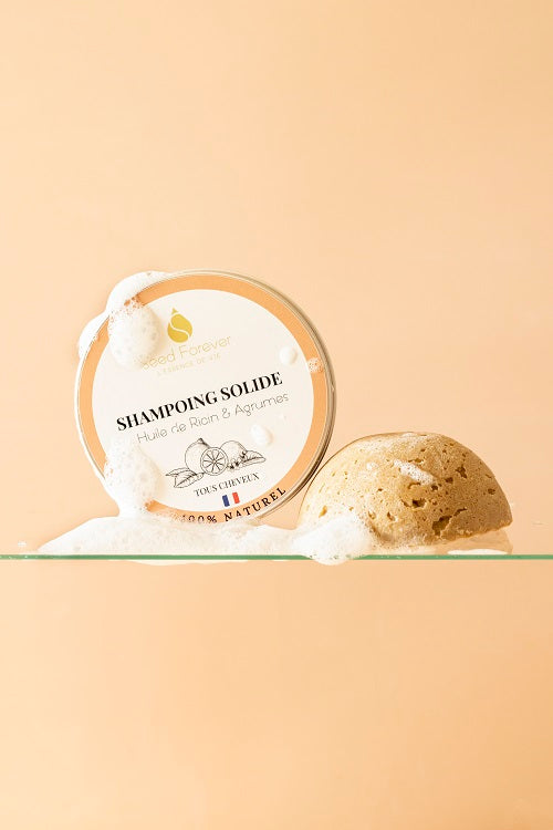 Shampoing solide ricin & agrumes - Force et brillance