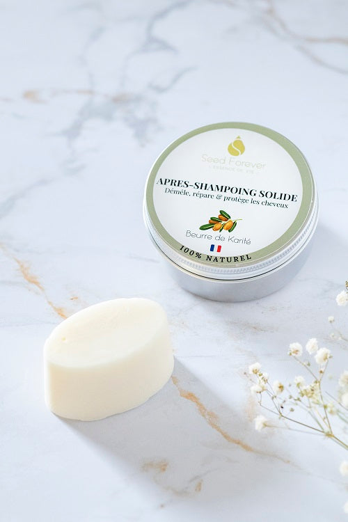Après-Shampoing solide au karité - Démêle et nourrit