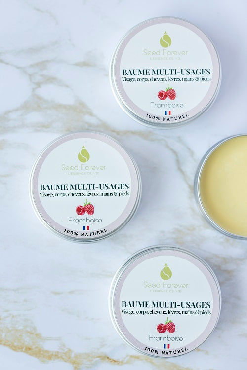 Baume Multi-Usages Framboise - Visage, Corps, Cheveux –