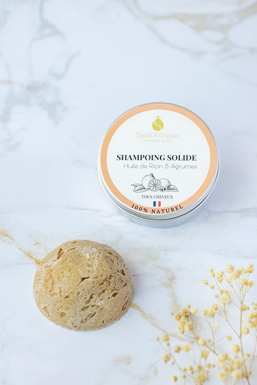Shampoing solide ricin & agrumes - Force et brillance