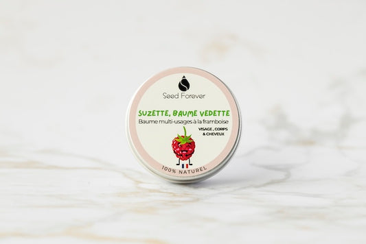 Baume naturel multi-usages à la framboise Suzette de seed Forever