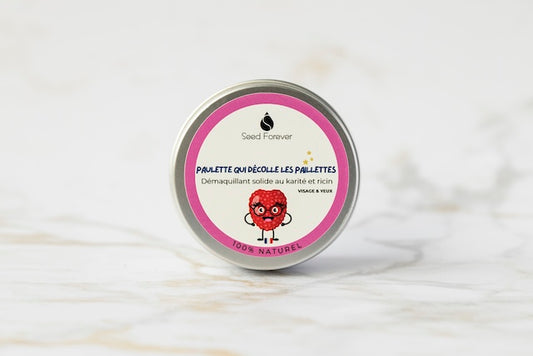 démaquillant solide naturel au karité rechargeable 