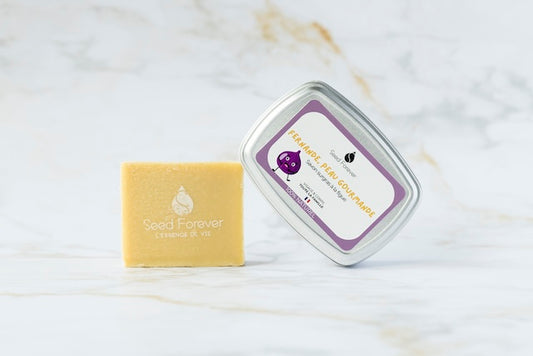 Savon doux naturel à la figue rechargeable Fernande artisanal à Lyon