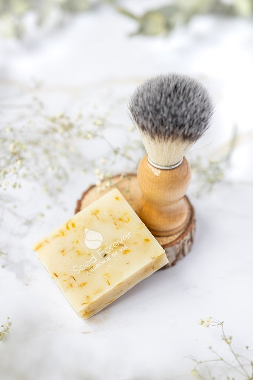 Savon à barbe naturel - Surgras au Sésame et aux agrumes